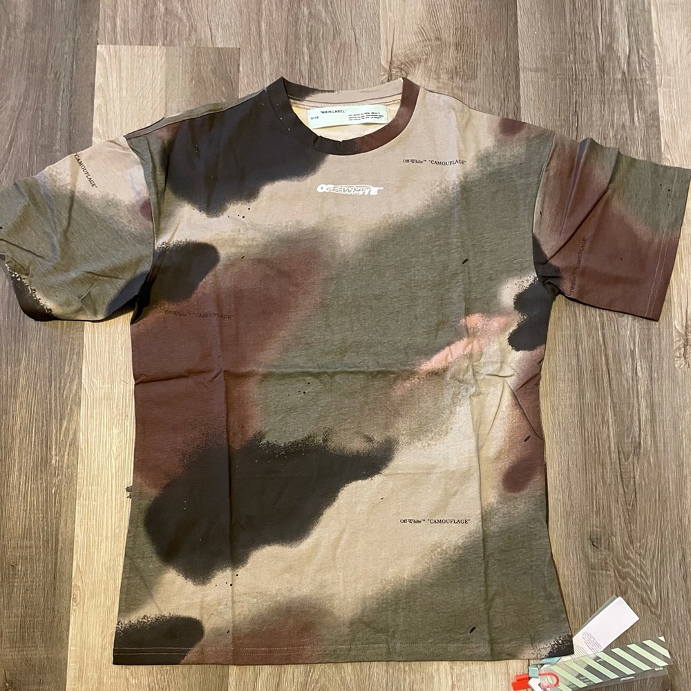 Off-White Brown Camo Shirt